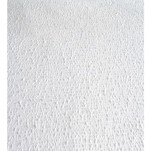 Topography Decorative Top Sheet, 100% Polyester, Texural, Organic Design, King 114x103, White